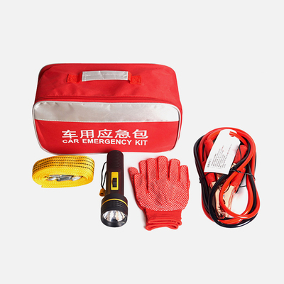 车载应急包（电瓶连接线高强度牵引绳手电筒耐磨手套胶带）